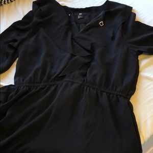 H&M Long sleeve black dress